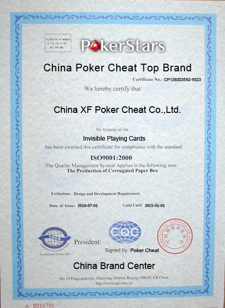 China Poker Cheat Top Brand - China XF Poker Cheat Co ., Ltd.