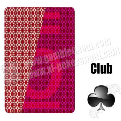 China Cartões de jogo invisíveis da mostra mágica, cartões vermelhos do póquer 3A para a fraude de jogo à venda