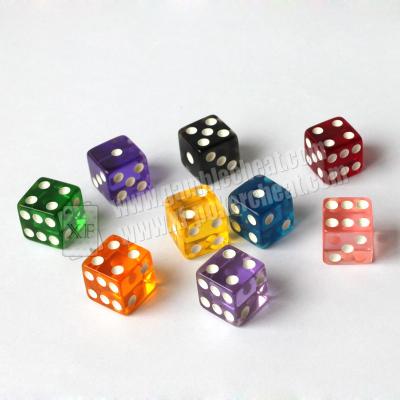 China Colorful Perspective Gamble Magic Trick Dice Remote Control Dice for sale