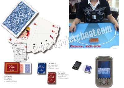 China Naipes marcados de la élite del puente del negro del Dal para el juego de tarjeta inalámbrico de la cámara espía 3 en venta