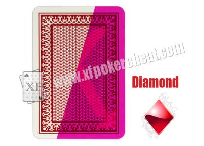 China Red 4 Jumbo Index Invisible Playing Cards For Contact Lenses for sale