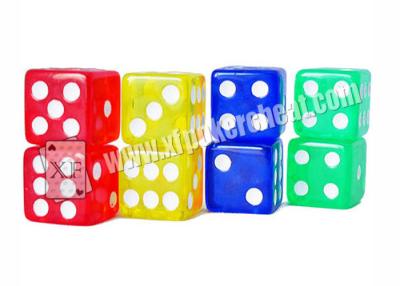 China 16mm Non Transparent Plastic Square Gambling Cheating Devices Remote Control Dice for sale