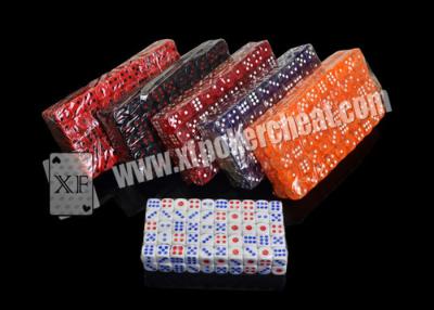 China 14mm Transparent Plastic Casino Magic Dice Set With Medicine Inside for sale