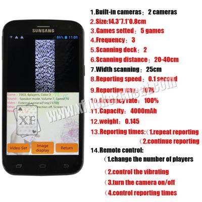 China Analizador de engaño del equipo del rey 518 póker de Samsung PK con las cámaras dobles construidas dentro en venta