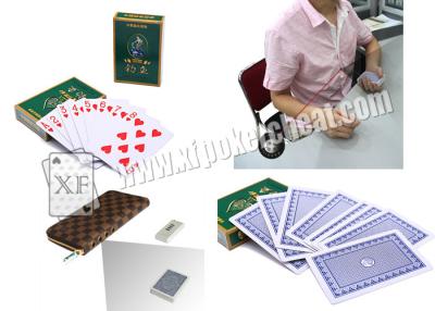 China Tarjetas invisibles marcadas del póker del papel de DiaoYu del chino con los códigos de barras de los lados para el analizador del póker y el escáner del póker en venta