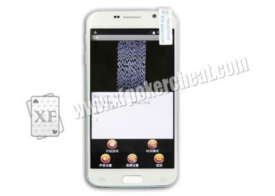 China Analizador de la tarjeta del póker del teléfono del Samsung Mobile AKK50 con los naipes del código de barras en venta
