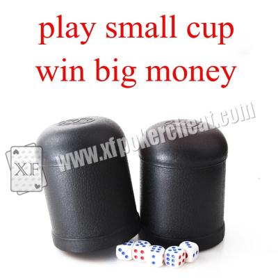 China Black Plastic Electronic Dice Cup Cheating Device For Dice Games for sale