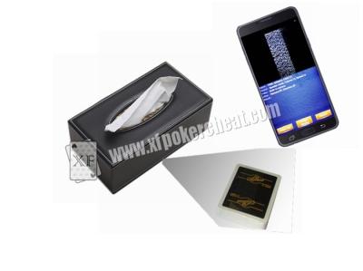 China Tissue Box Poker Card Scanner , Poker Barcode Marked Cards Cheating Devices for sale