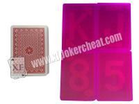 China Cartões de jogo invisíveis do índice enorme largo real plástico do tamanho 2 para lentes de contato à venda
