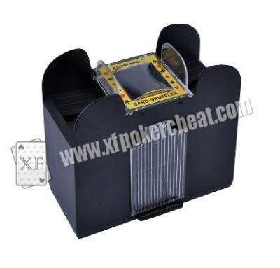 China Plastic 6 Deck Automatic Card Shuffler With One Camera For Baccarat Cheating for sale