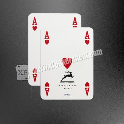 China Italy Plastic ModianoGolden Trophy N1 Marked Poker Cards 63x88 mm for sale