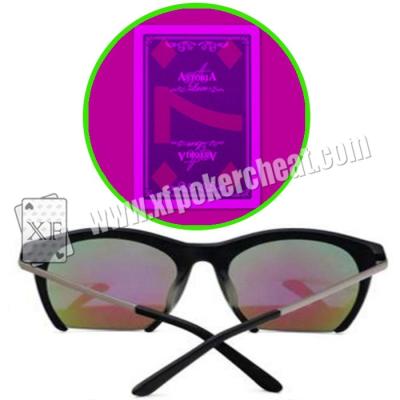 China Purple UV Perspective Glasses For Magic Show / Casino Games / Poker Match for sale
