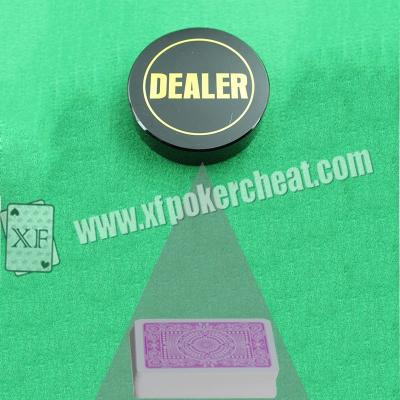China Dealer Button Poker Scanner For Barcode Marked Playing Cards With UV Ink for sale