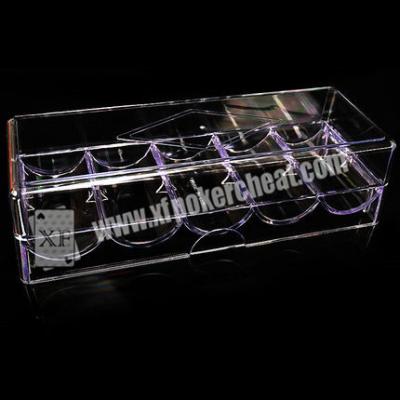 China 8 - 40cm Distance Poker Scanner Plastic Chip Box / Poker Chip Tray for sale