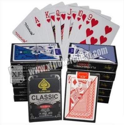 中国 検光子の賭けの詐欺装置のための火かき棒カードをする魔法用具のマーク付きの古典的なプラスチック 販売のため