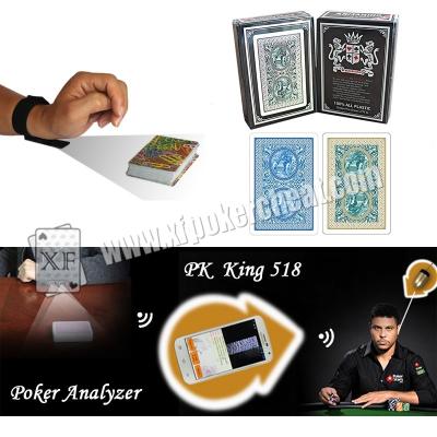 Китай Игральные карты кода штриховой маркировки упорок прибора плутовки покера играя в азартные игры маркированные пластиковые для покера Техаса продается