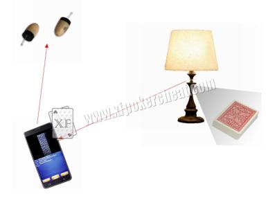 China Table Lamp Hidden Camera Cheating Device For Poker Analyzer Gambling for sale