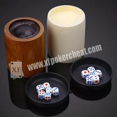China Colorful Gamble Dice / Trick Magic Dice With Radio Wave and Scanning Cup for sale
