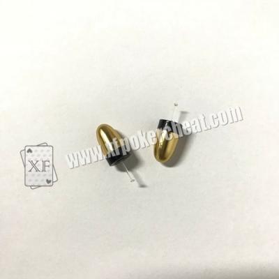 China Dispositivo de salida inalámbrico plástico de las auriculares del auricular del oro para el sistema del analizador del póker en venta