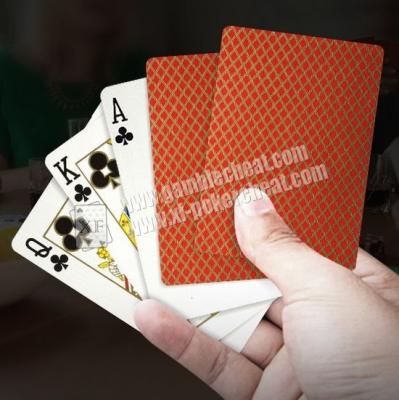 China Golden  PLC066 Paper Invisible Playing Cards For Baccarat / Blackjack for sale