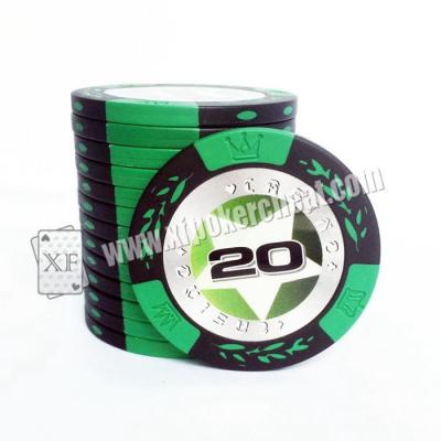 China Pokerchips Texas Holdem/Mahjong-Bakkarat-Chip prägt 40mm * 0.3mm zu verkaufen