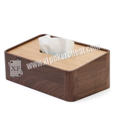 China Poker Scanner / Wooden Tissue Box Camera For Poker Analyzer Marked Cards for sale