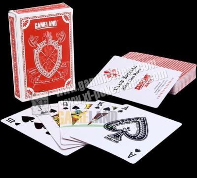 China Cartões de jogo marcados de papel da tinta invisível de GAMELAND para lentes da precisão e leitor do pôquer à venda