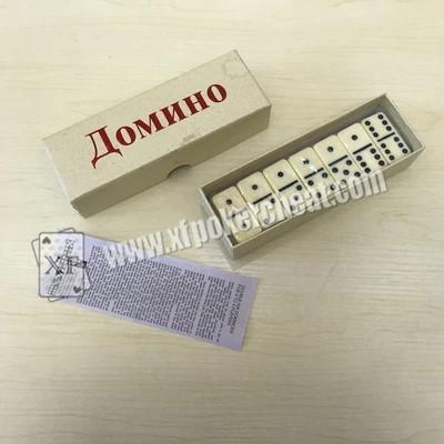 China Double Six Invisible Ink Marked Dominoes For UV Sunglasses Contact lens for sale