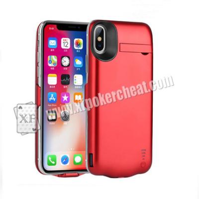 China 5.8 Inch iPhone X Power Case Camera For Poker cheat With 20 - 60cm Distance for sale