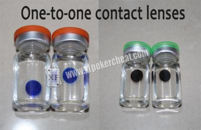 China Tinten-Kontaktlinsen des Schürhaken-Betrüger-einer bis einer unsichtbare, zum der unsichtbare Tinten-Spielkarte zu sehen zu verkaufen