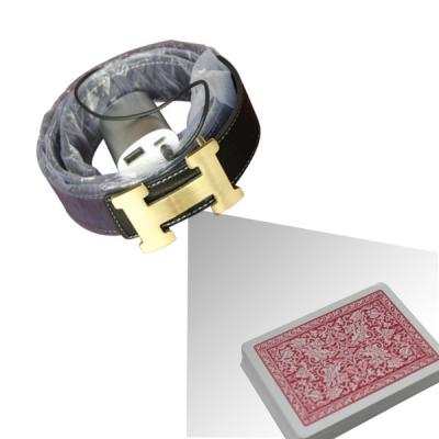 China Cámara negra de engaño de la correa de la correa de cuero del dispositivo del póker con la distancia de 19 - de los 35cm en venta