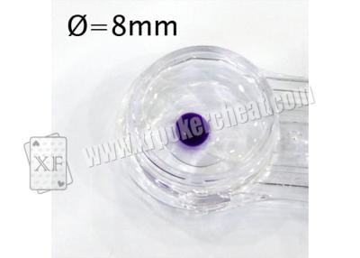 China lentes de contato UV da tinta invisível de 8mm, lentes de contato marcadas dos cartões à venda