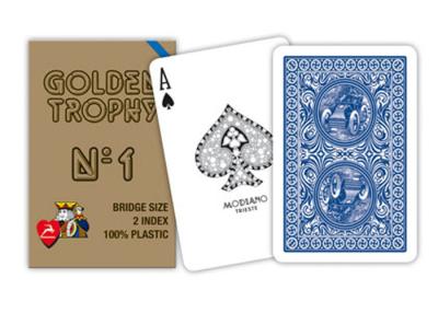 China Plastic Modiano Golden Trophy Gambling Props Casino Grade Playing Cards for sale