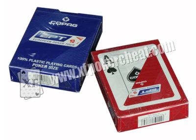 Cina 2 carte da gioco di gioco del EPT di Copag dei puntelli di indice enorme per i giochi del casinò in vendita