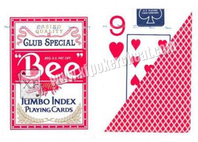 China Eco - cartões marcados do póquer do tamanho largo amigável da abelha/cartões de jogo enormes do índice à venda