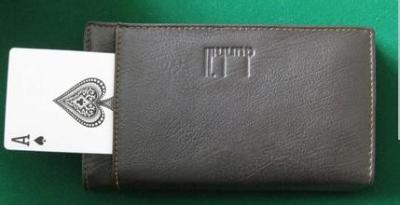 China Black Leather Man Style Wallet Poker Cheat Device , Poker Cheat Tools for sale