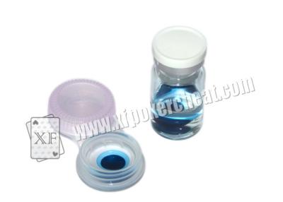 China Poker Cheat Invisible Ink Contact Lenses / Casino Blue UV Contact Lenses for sale