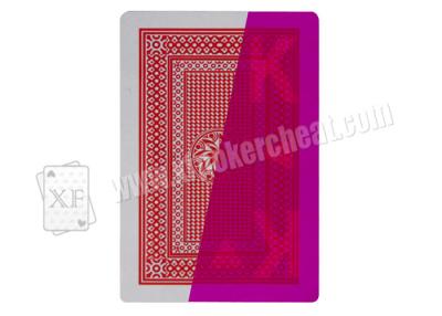 China Paper Playing Cards O-MEGA Invisible Marked Cards For Contact Lenses Poker Cheat for sale