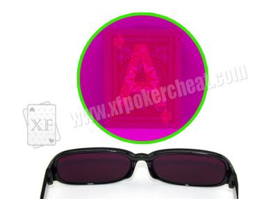 China Poker Cheat Plastic Purple Perspective Glasses For Marked Cards Poker for sale