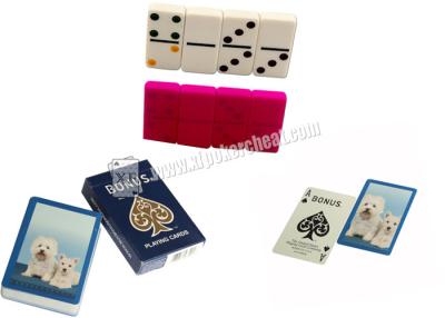 China Cartões marcados do póquer do papel mágico do teste padrão do cão do bônus para o analisador do póquer à venda