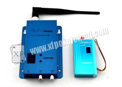 China Blue Aluminum Gambling Accessory 4 Channel Wireless Receiver 1.2 Ghz for sale