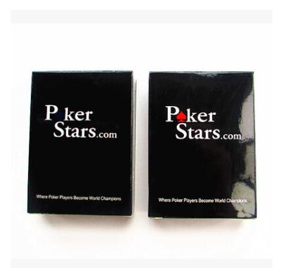 China Poker Star Blue Red Plastic Playing Card For Gambling Props With 2 Jumbo Index for sale