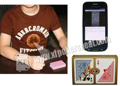 China Cámaras anaranjadas del IR de la camiseta de los naipes del analizador marcado del póker con la lente cuatro en venta