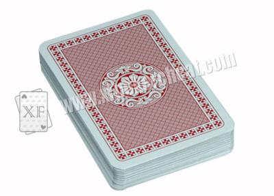 China Casino Games Paper Red Narrow Index Piatnik Playing Cards Double Deck for sale