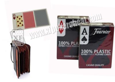China Fournier 2800 cartões de jogo de engano marcados plástico do jumbo para o analisador do póquer à venda