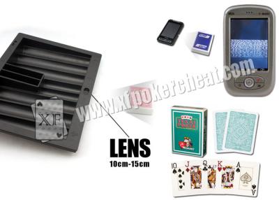 China Black Plastic Poker Scanner Casino Chip Tray Camera Approved ISO9001 for sale