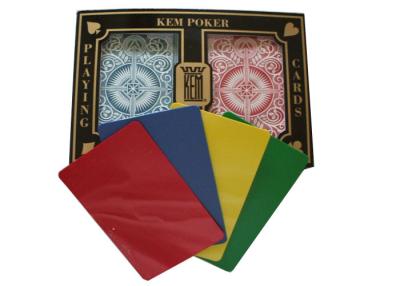 China Regular Index Poker Gambling Props , KEM Arrow Plastic Playing Cards for sale
