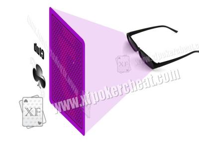 China Plastic Purple Perspective Glasses For Gambling Props / Poker Cheat for sale