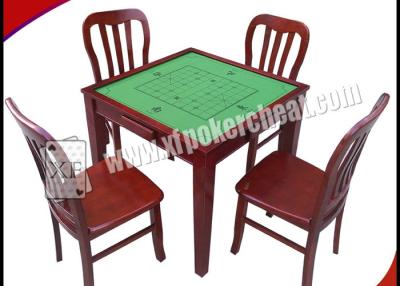 China Quadrado de madeira tabela marcada da perspectiva dos cartões de jogo com câmera escondida à venda