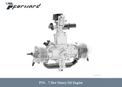 China 7.5kw 6200rpm Aero Piston Engine   Heavy Oil  Two Cylinder Engine 10hp for sale